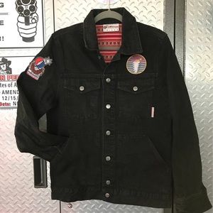 Grateful death denim jackets Men black M